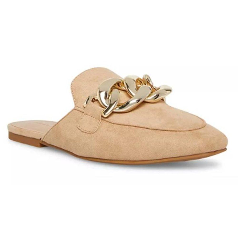 Madden Girl Squireee Women's Slip-On Flat Mule Tan Size 7